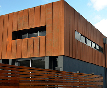 Weathering steel construction