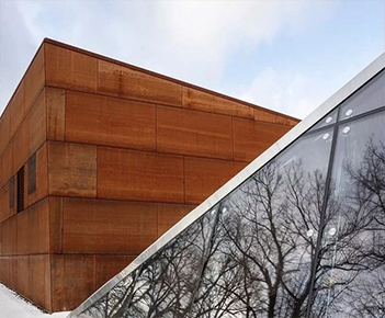 Weathering steel cladding 