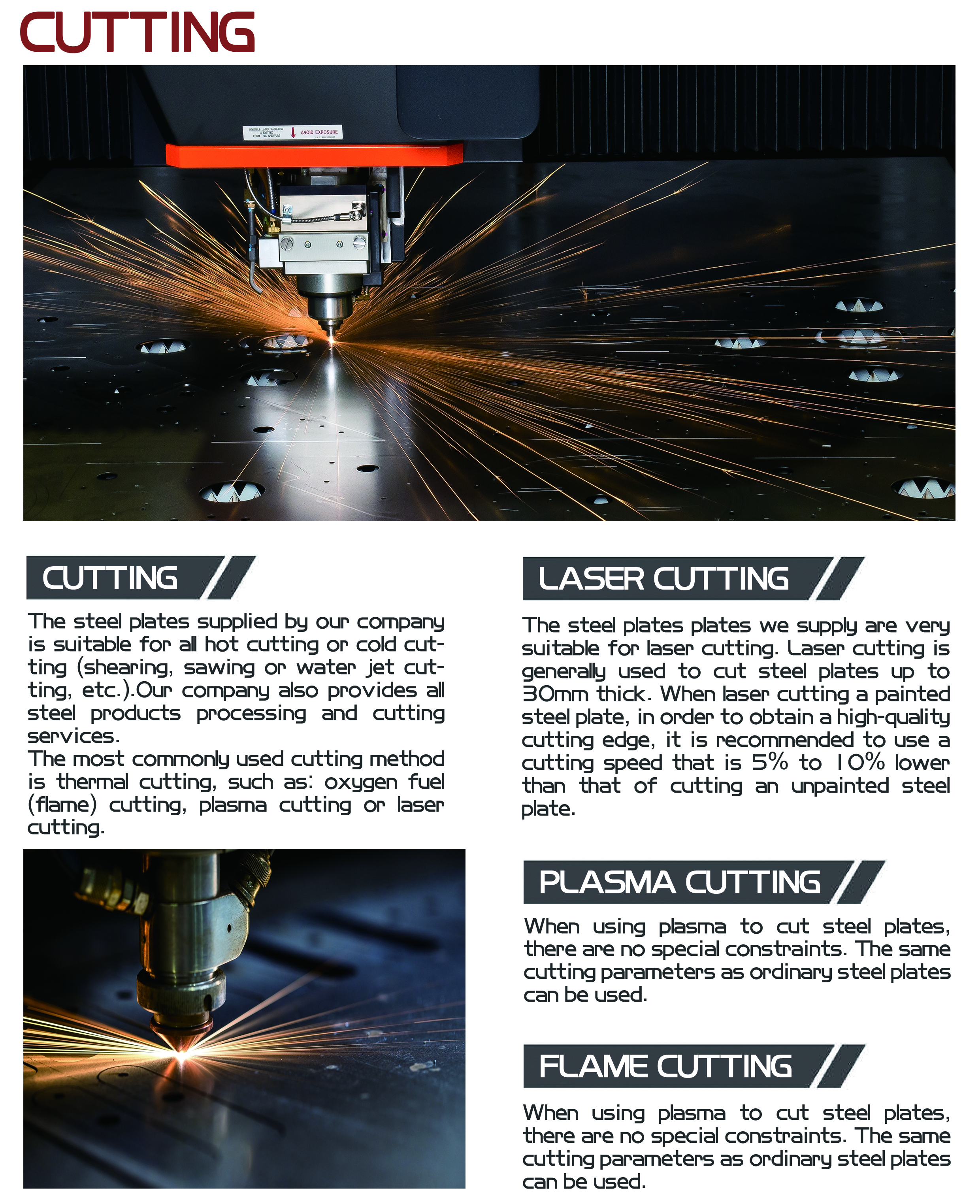 steel processed,steel machining,steel cutting